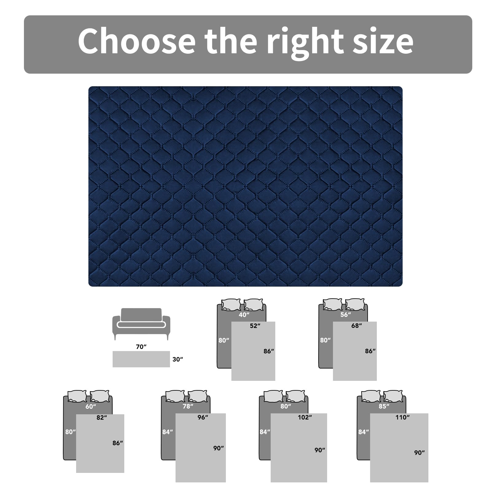 Easy-Going easy-install couch cover shown for fast protection.