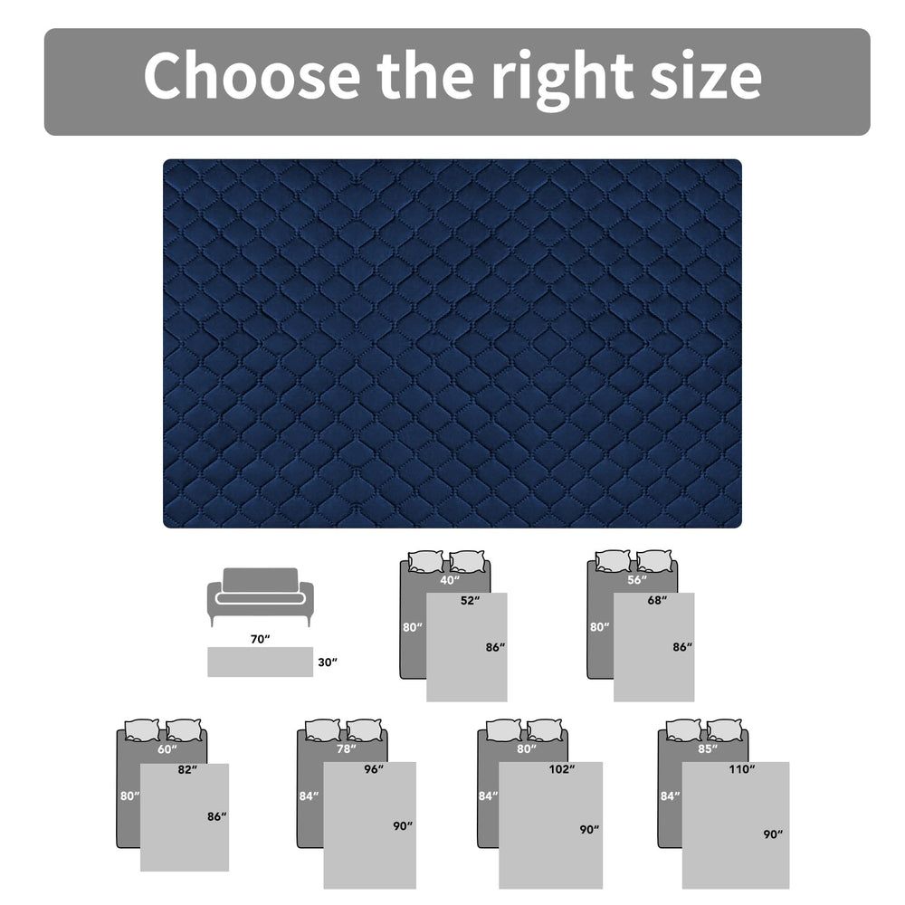 Easy-Going easy-install couch cover shown for fast protection.