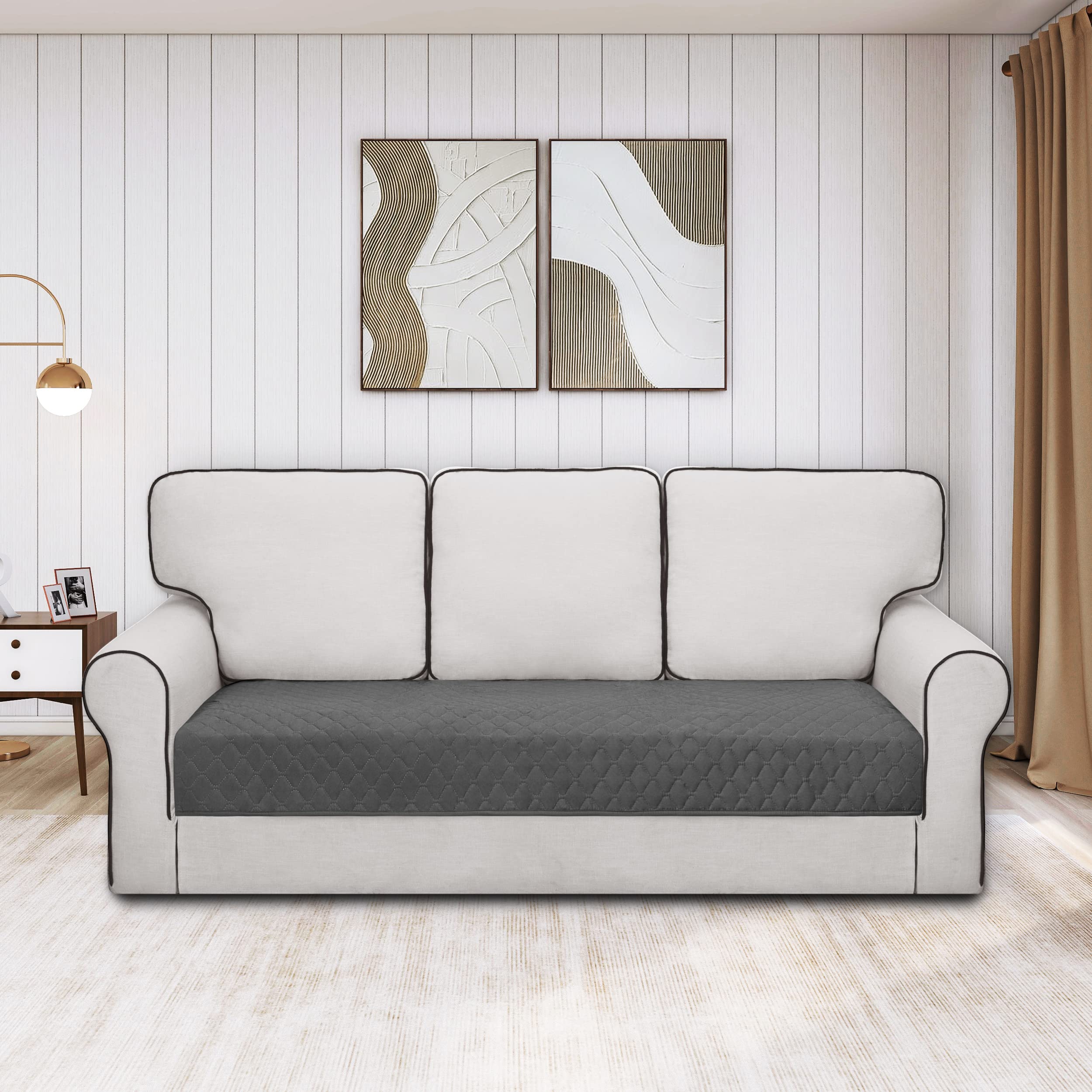 Easy-Going reversible cover with two colors demonstrated for matching decor