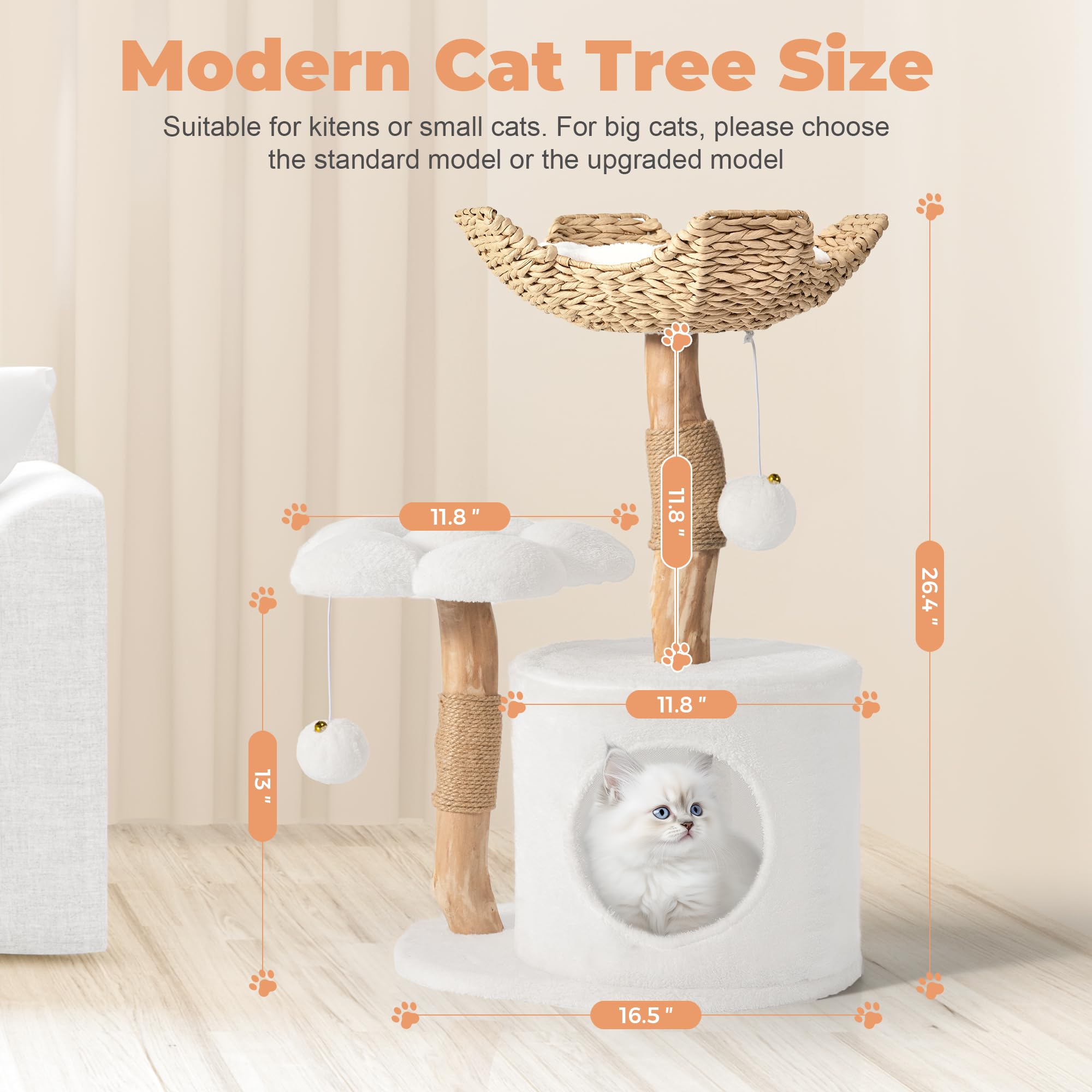 Easyego assembled-cat-tree-view shows a modern, space-saving design in real homes.