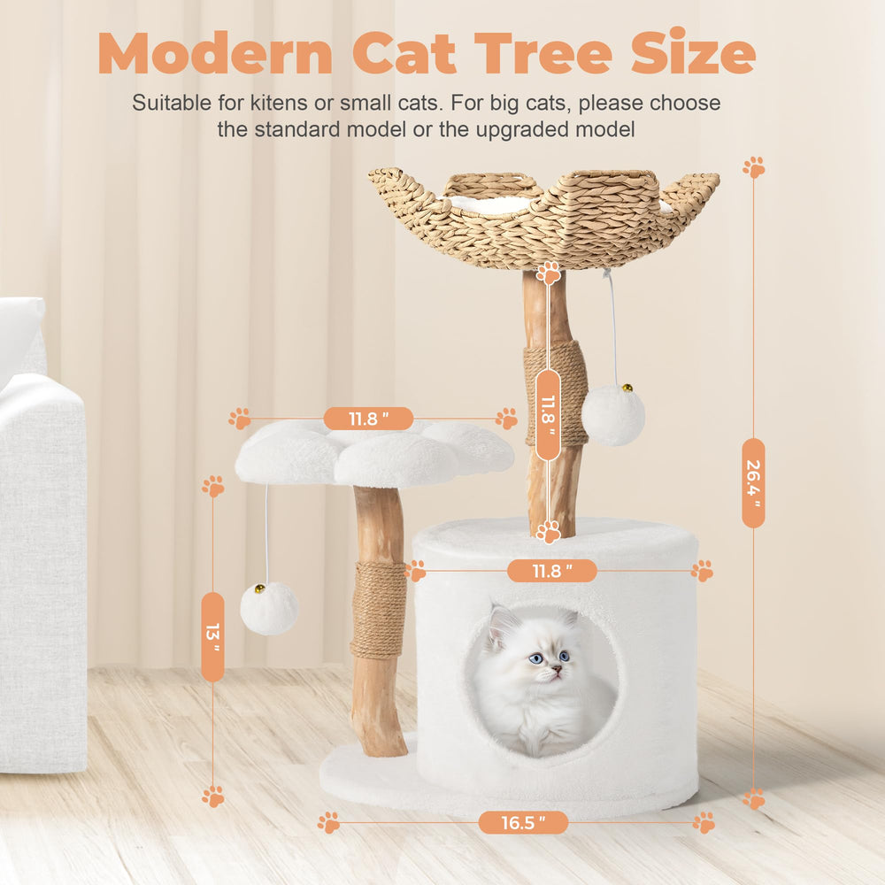 Easyego assembled-cat-tree-view shows a modern, space-saving design in real homes.