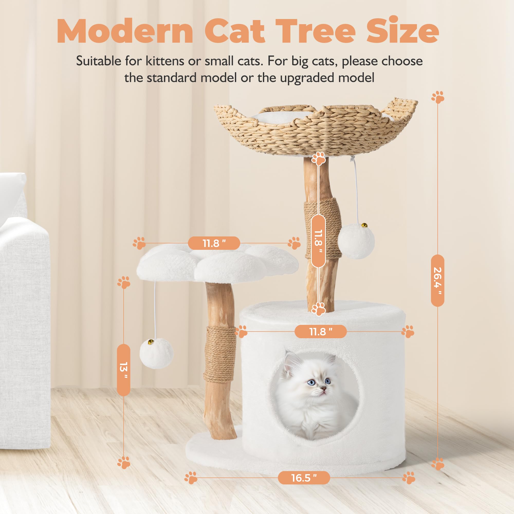 Easyego cat condo base fixed board provides stable foundation