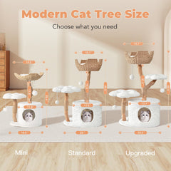 Easyego cat condo with flower platforms for small cats