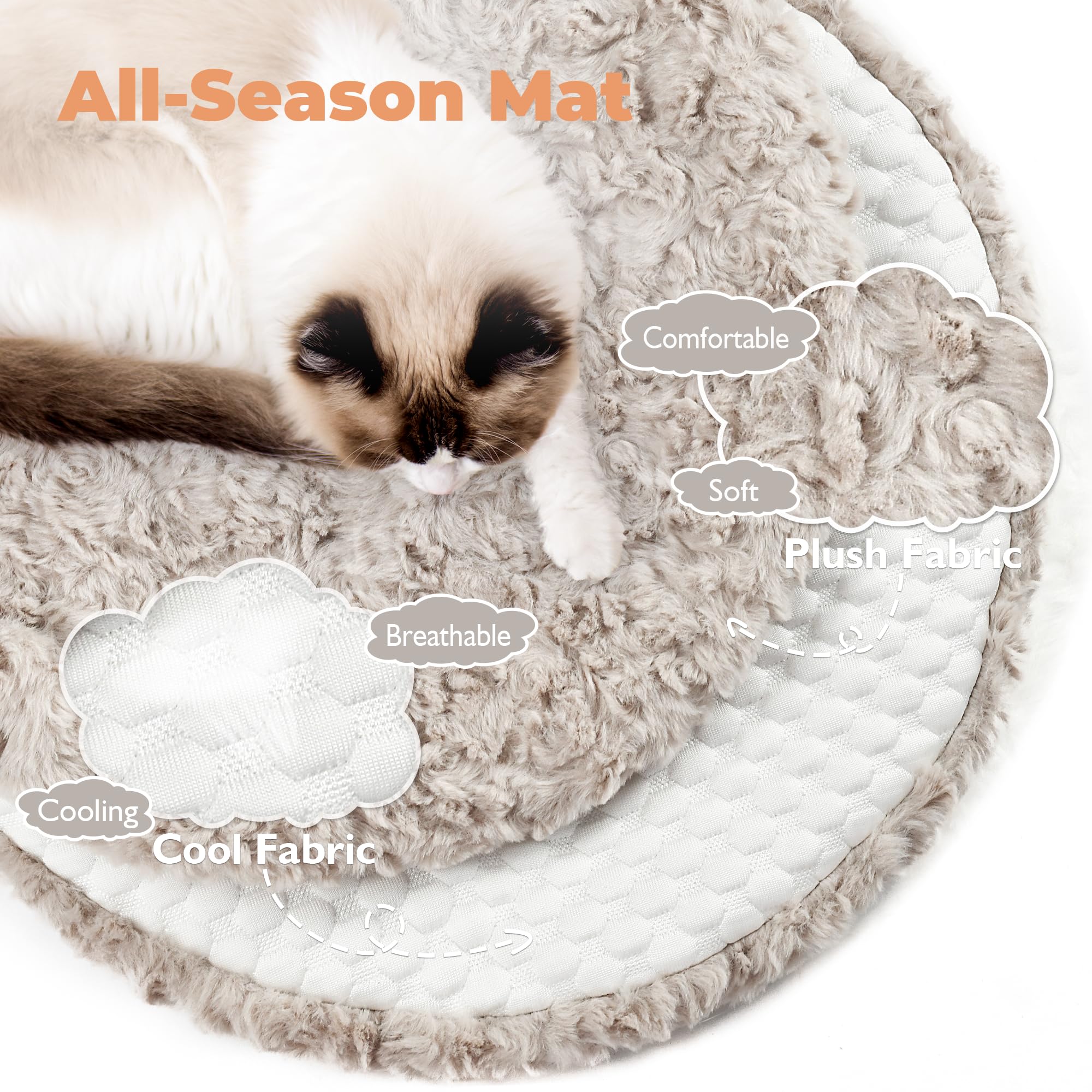 Easyego cat tree base fixed board offers stability for multi-cat play and lounging.