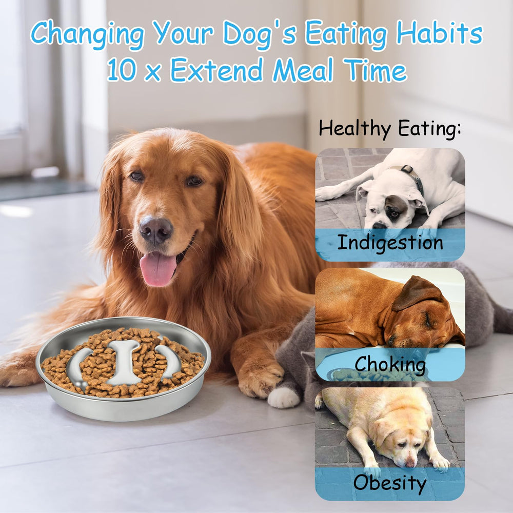 EATHEATY non-slip base keeps bowls steady during meals.