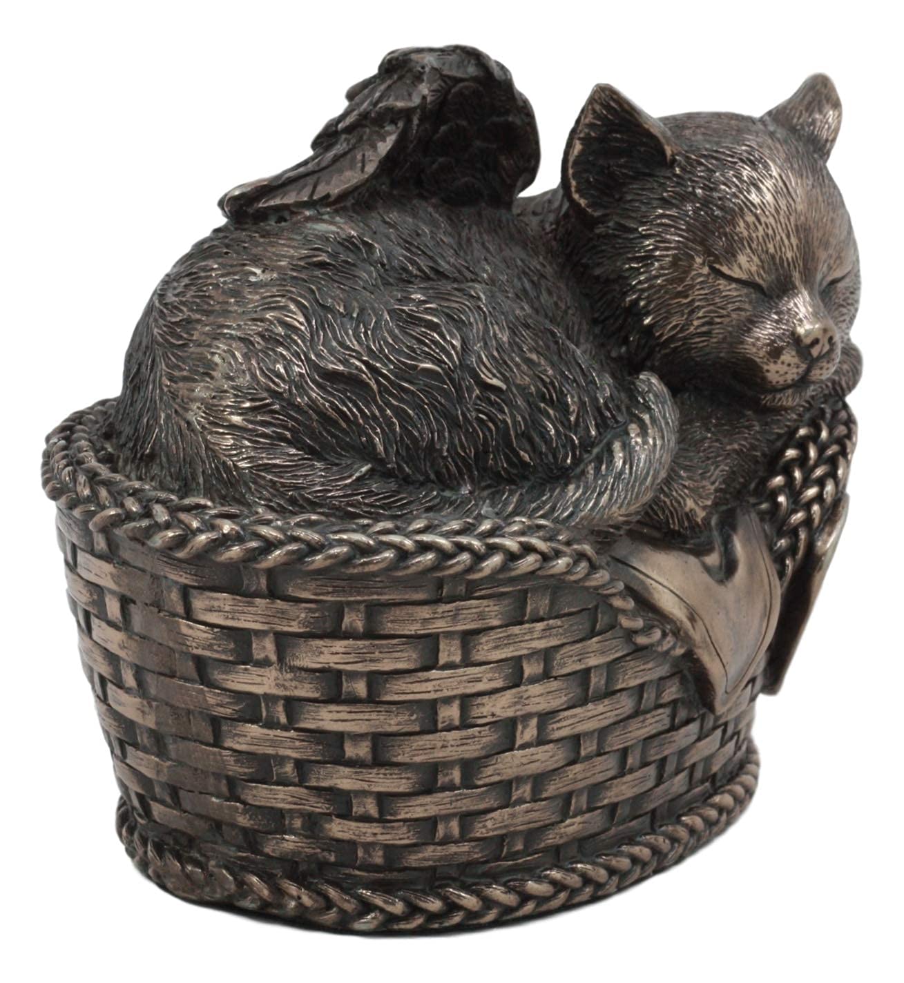 Ebros Gift cat-angel-statue-urn elegant memorial keepsake for memories.