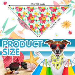 Eccliy dog bandanas show bees and butterflies for a playful outdoor look