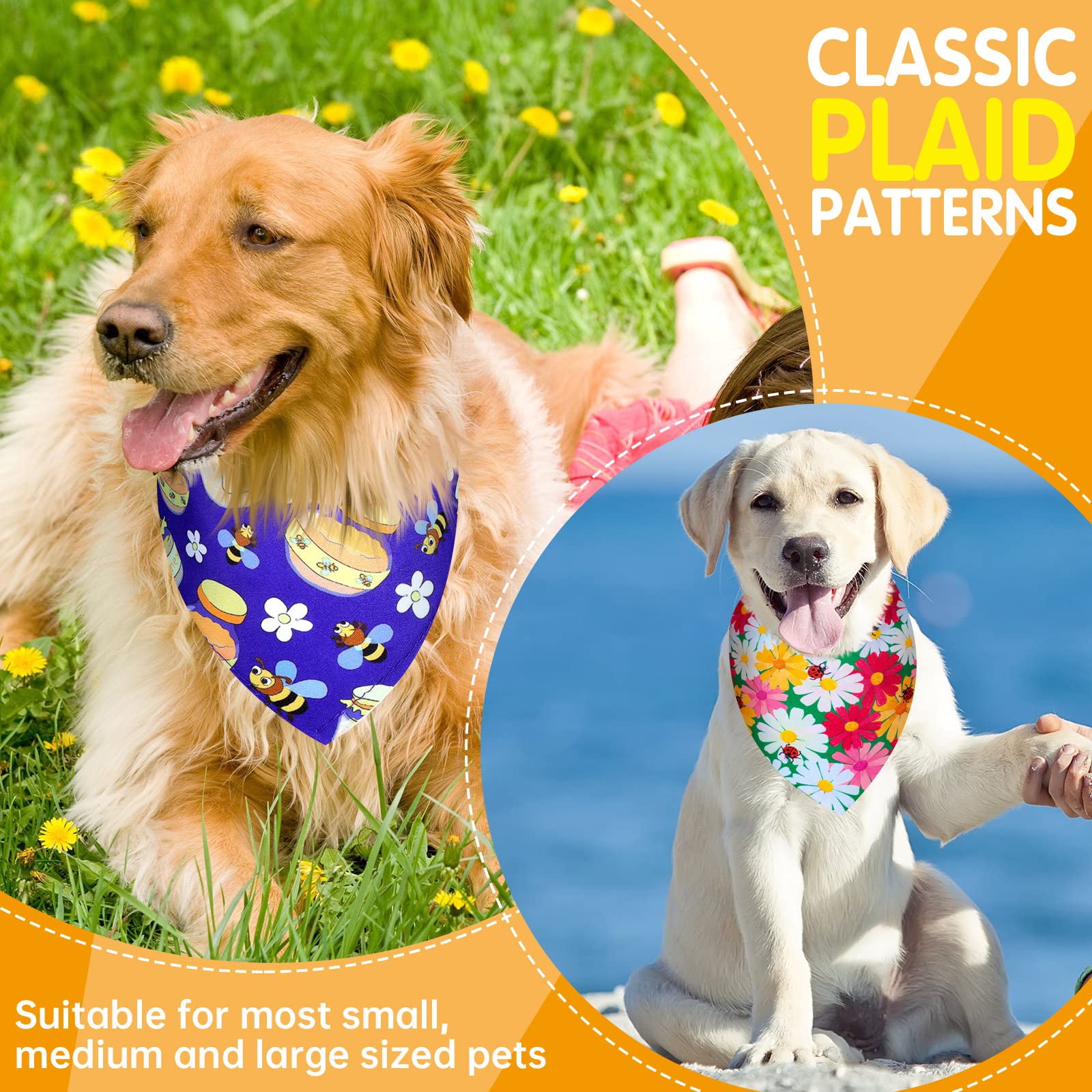 Eccliy dog bandanas are skin-friendly and breathable for ongoing comfort