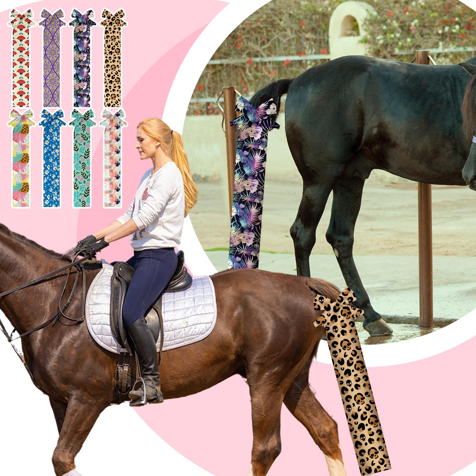 Eccliy horse tail bag stars design keeps tail clean after rides