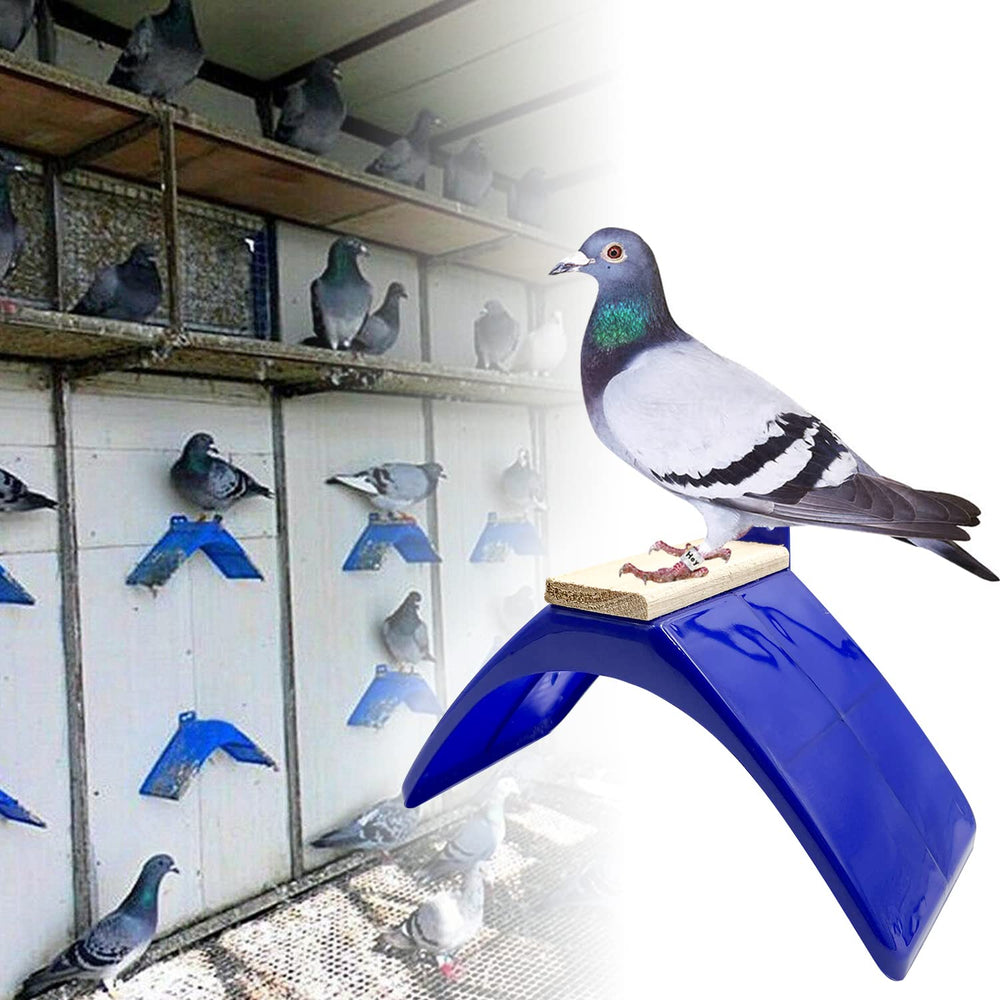 Ecjiuyi loft cage accessory perch with smooth surface protects bird feet during rest.