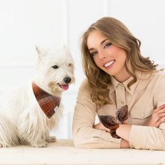Bandana para perro E-Clover talla mediana con ajuste.