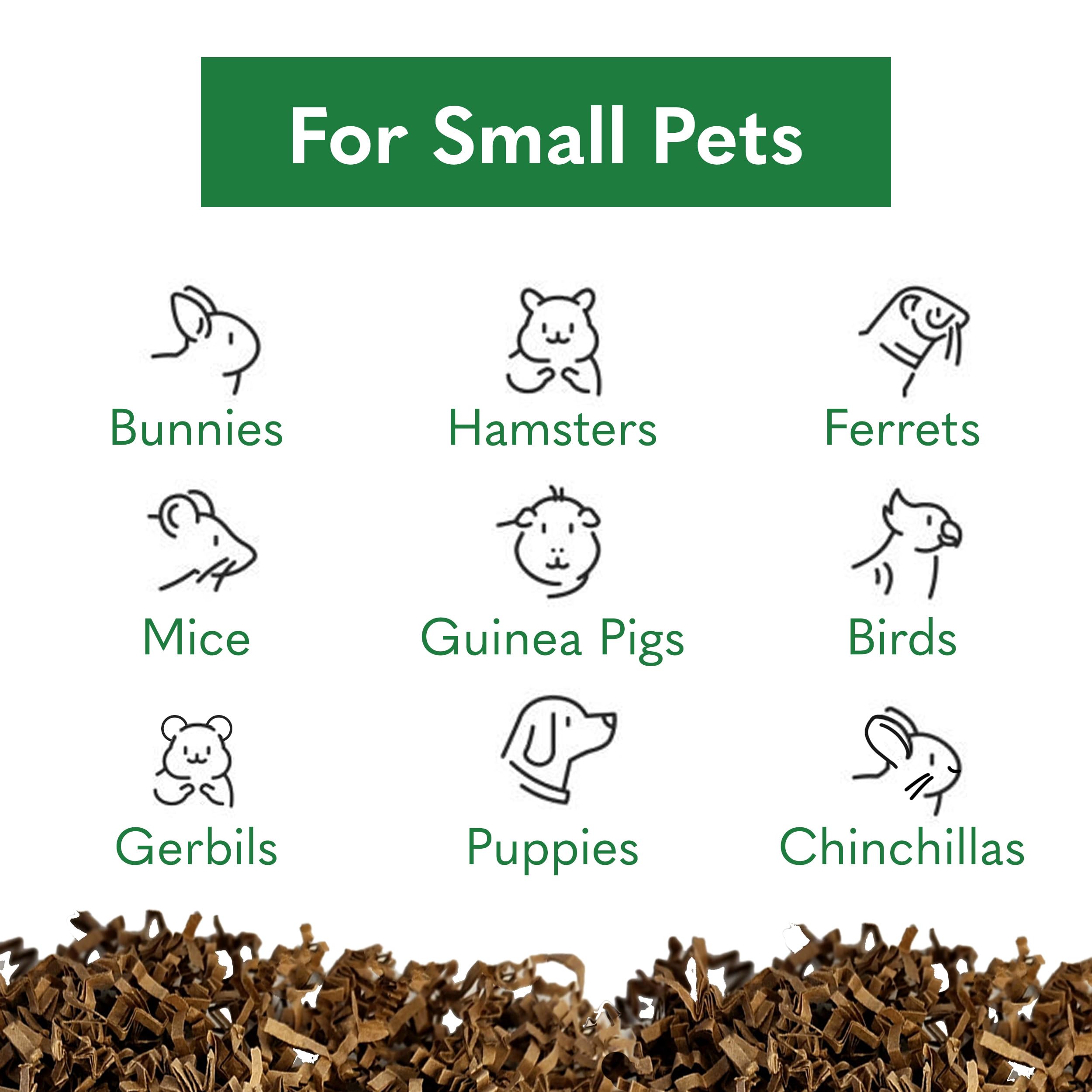 ECO BEDDING recycled stock paper showcases eco-conscious choice for pet homes.