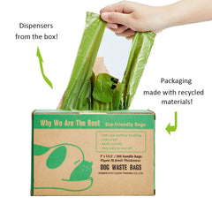 ECO-CLEAN 7x13.5-inch bags ideal for larger dogs and odors.