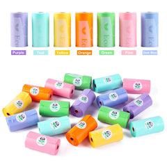 ECO-CLEAN poop bag rolls arranged for easy access during walks