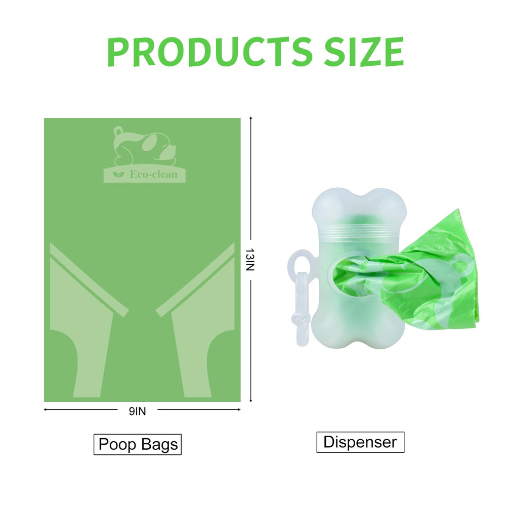 ECO-CLEAN unscented poop bags help minimize odors during use