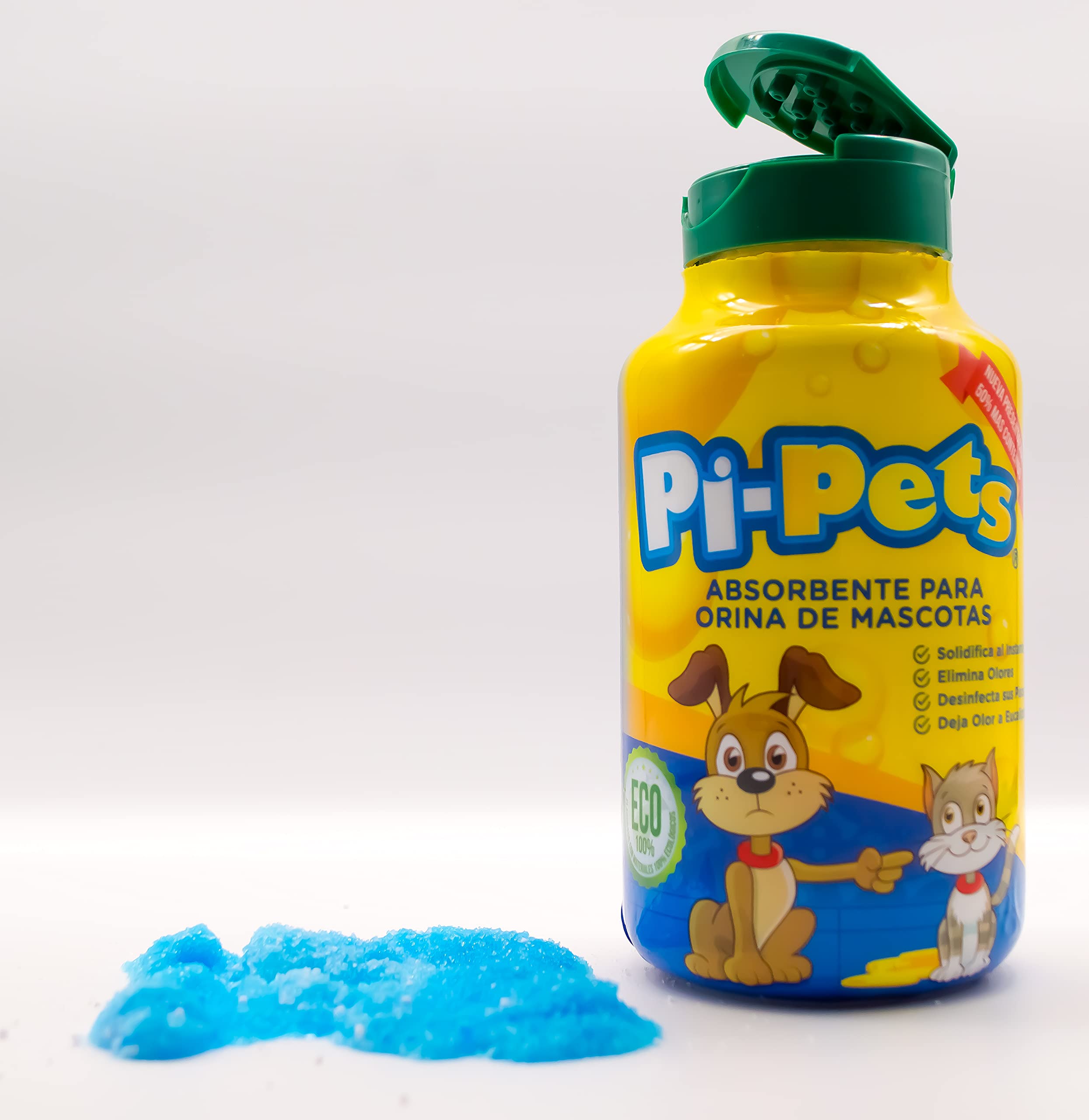 PI-Pets eco-friendly cleanup surface demonstration on a floor area.