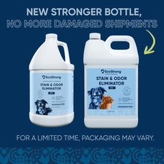 Eco Strong pet-stain-odor-remover-spray for quick spot cleaning on carpets and furniture.