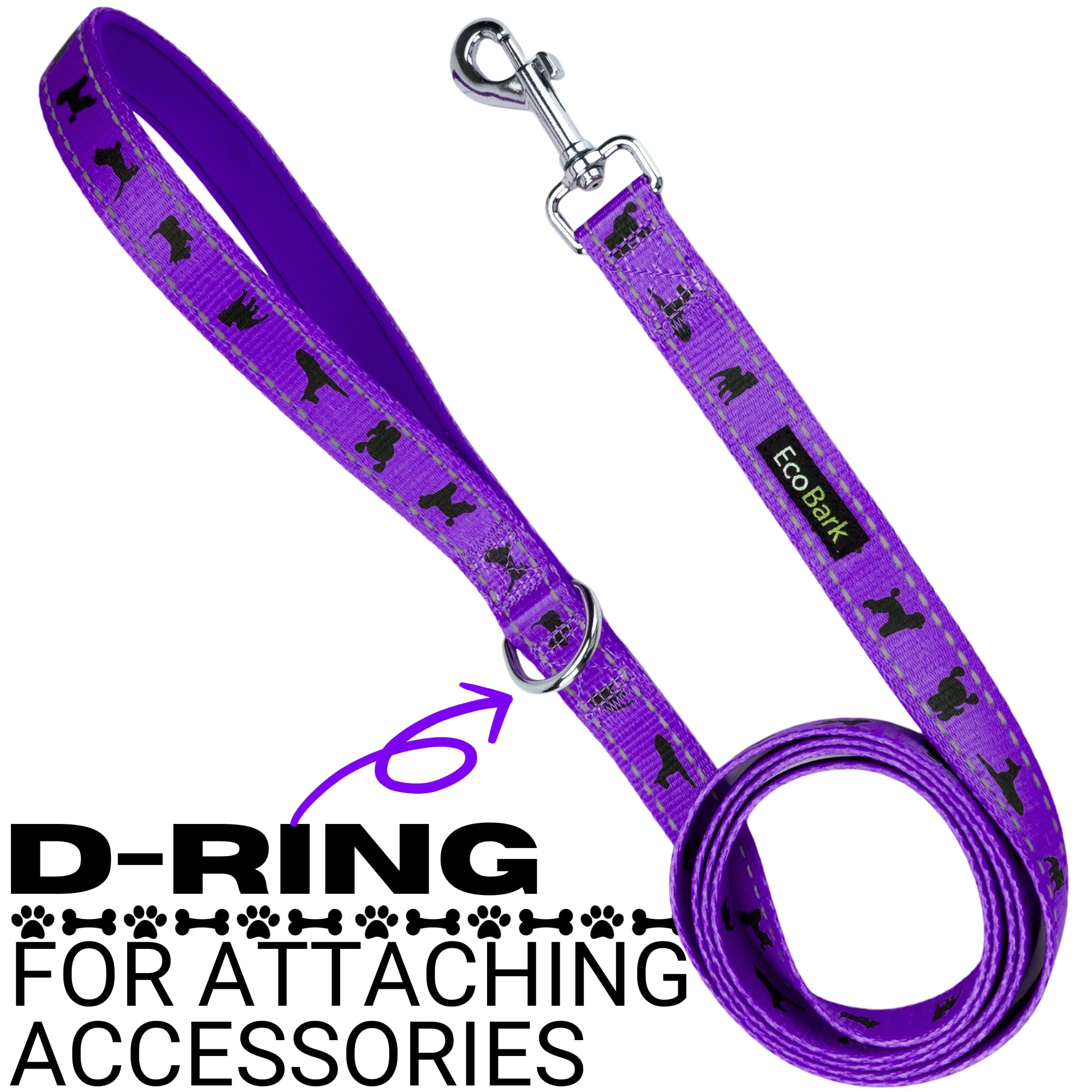 EcoBark dog leash eco-friendly design made from recycled bottles.