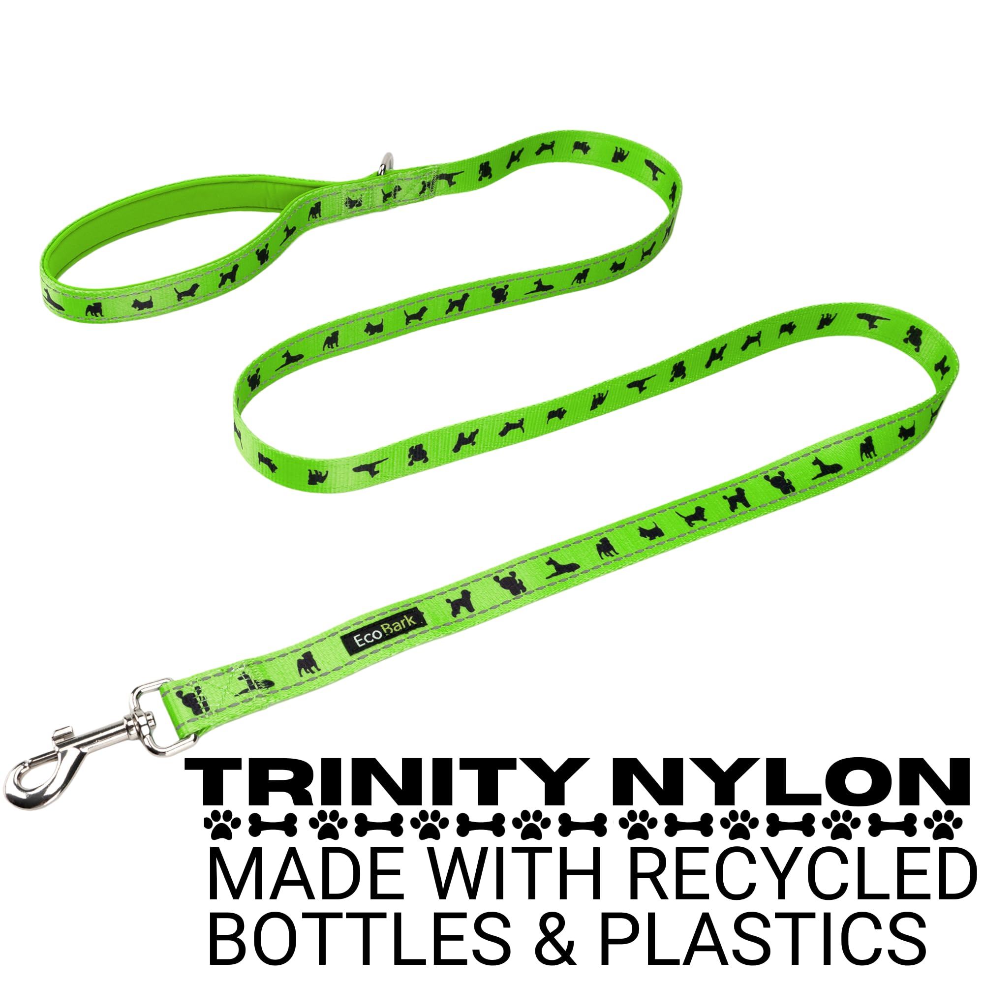EcoBark dog leash green-color design showing stylish, durable everyday use.