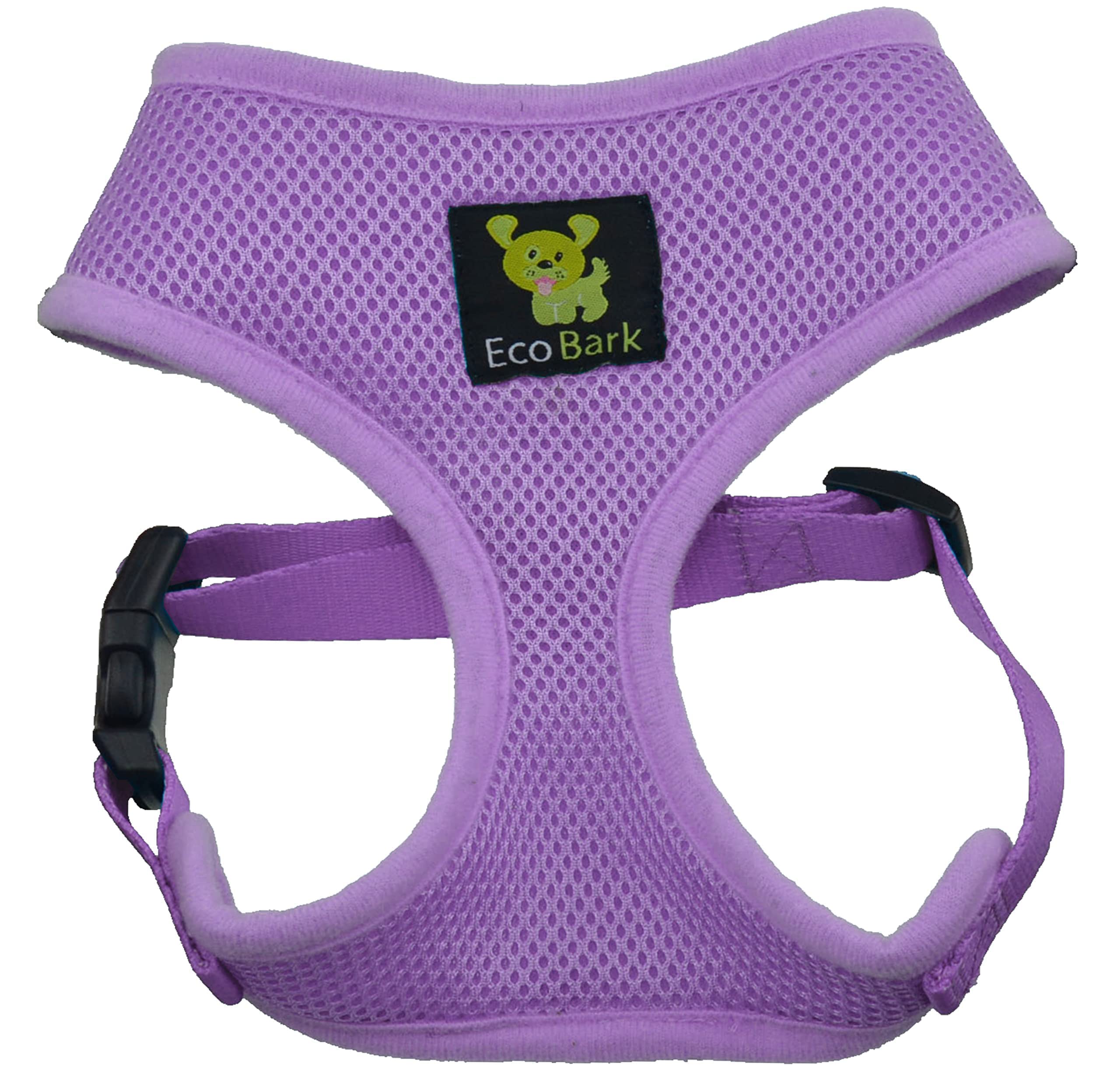 EcoBark Lavender Harness soft mesh lining enhances cozy wear.