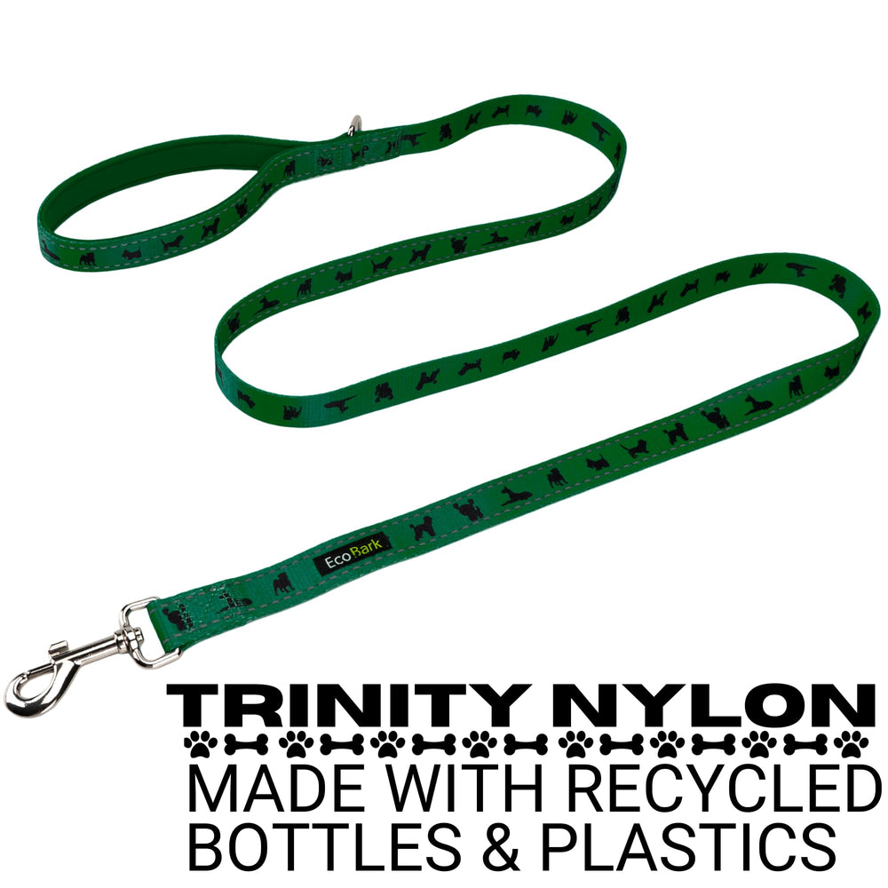 EcoBark leash padded comfort grip reduces wrist strain during walks.
