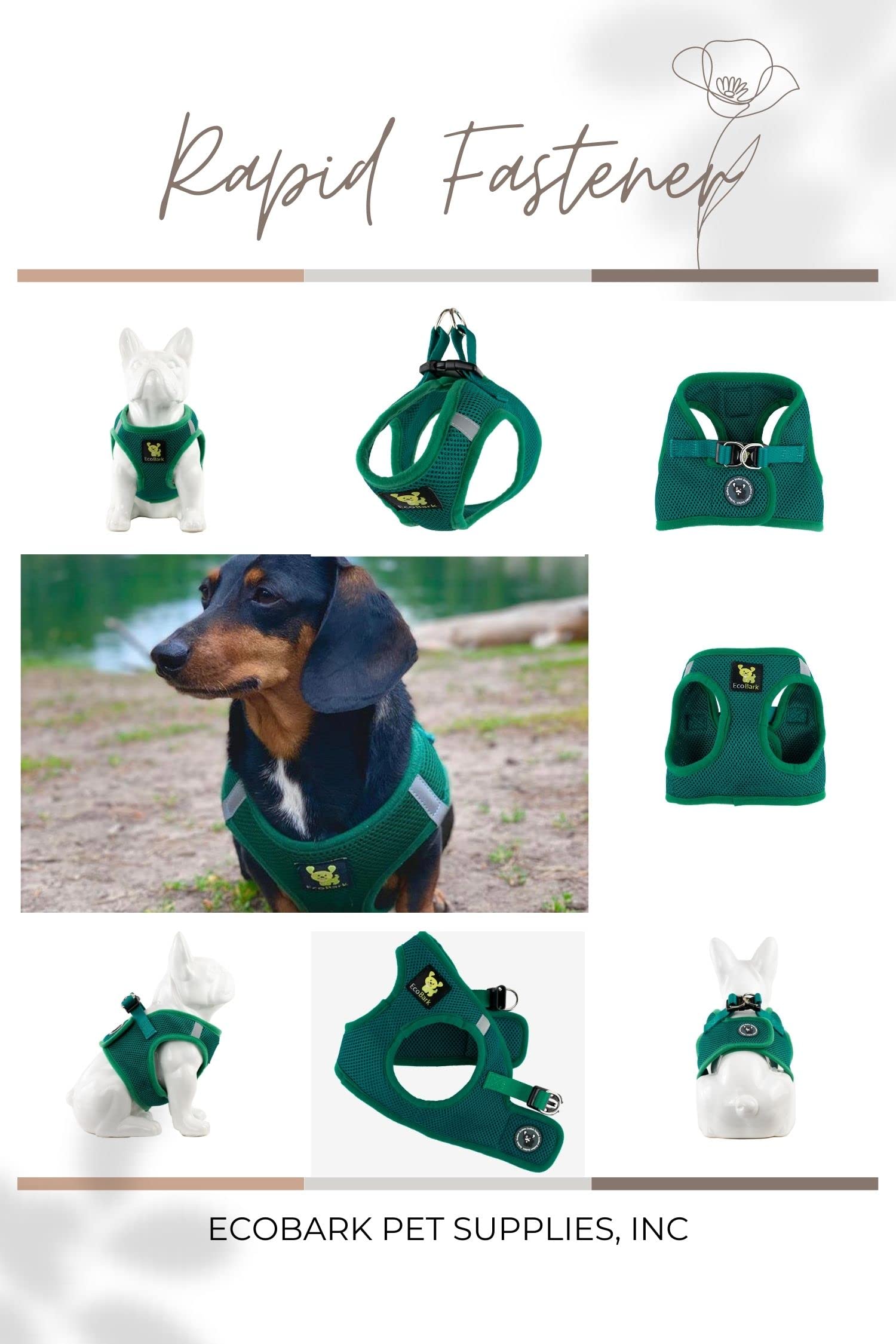 EcoBark secure velcro closure ensures dependable fit while exploring parks.