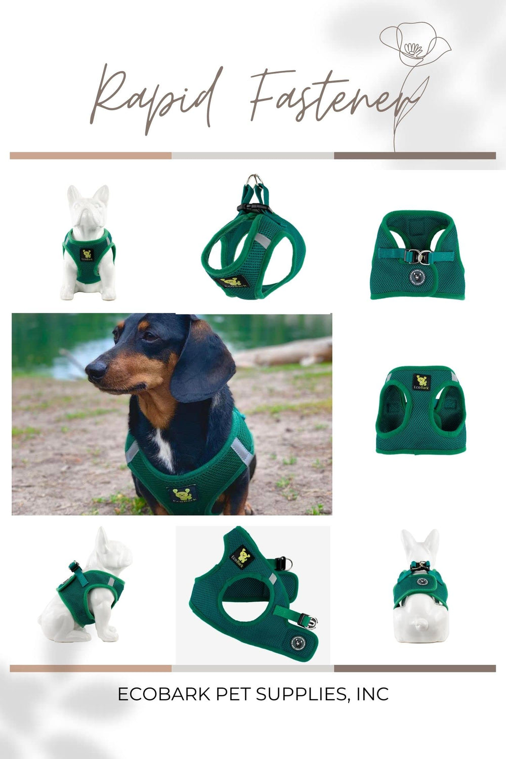 EcoBark secure velcro closure ensures dependable fit while exploring parks.