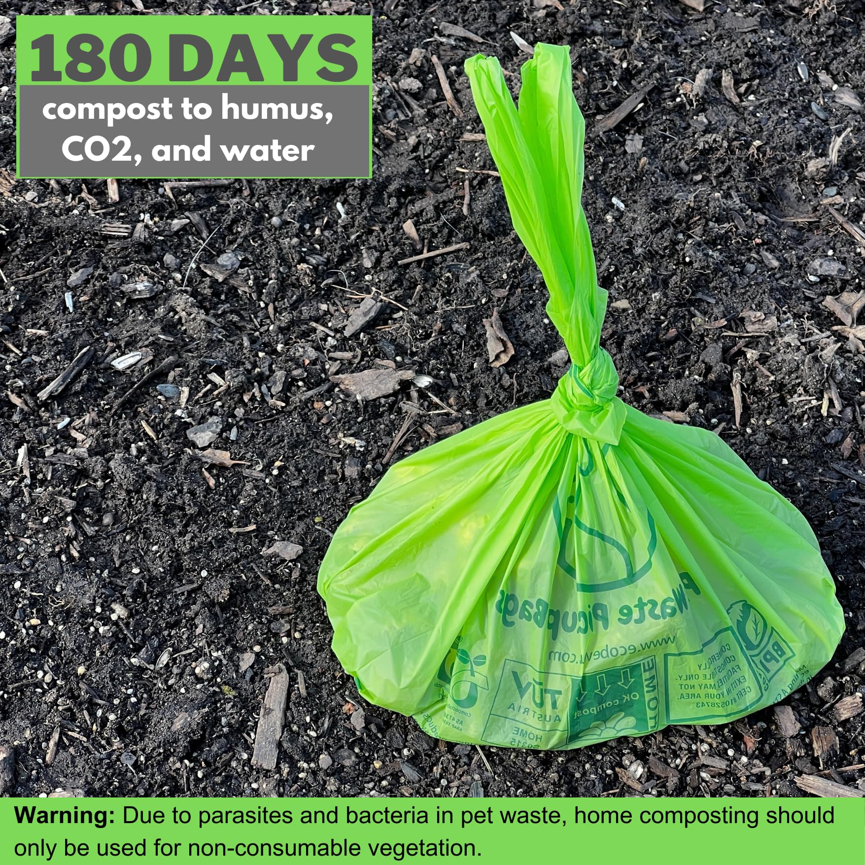 ecobewus 180-day degradation in compost piles supports sustainable disposal