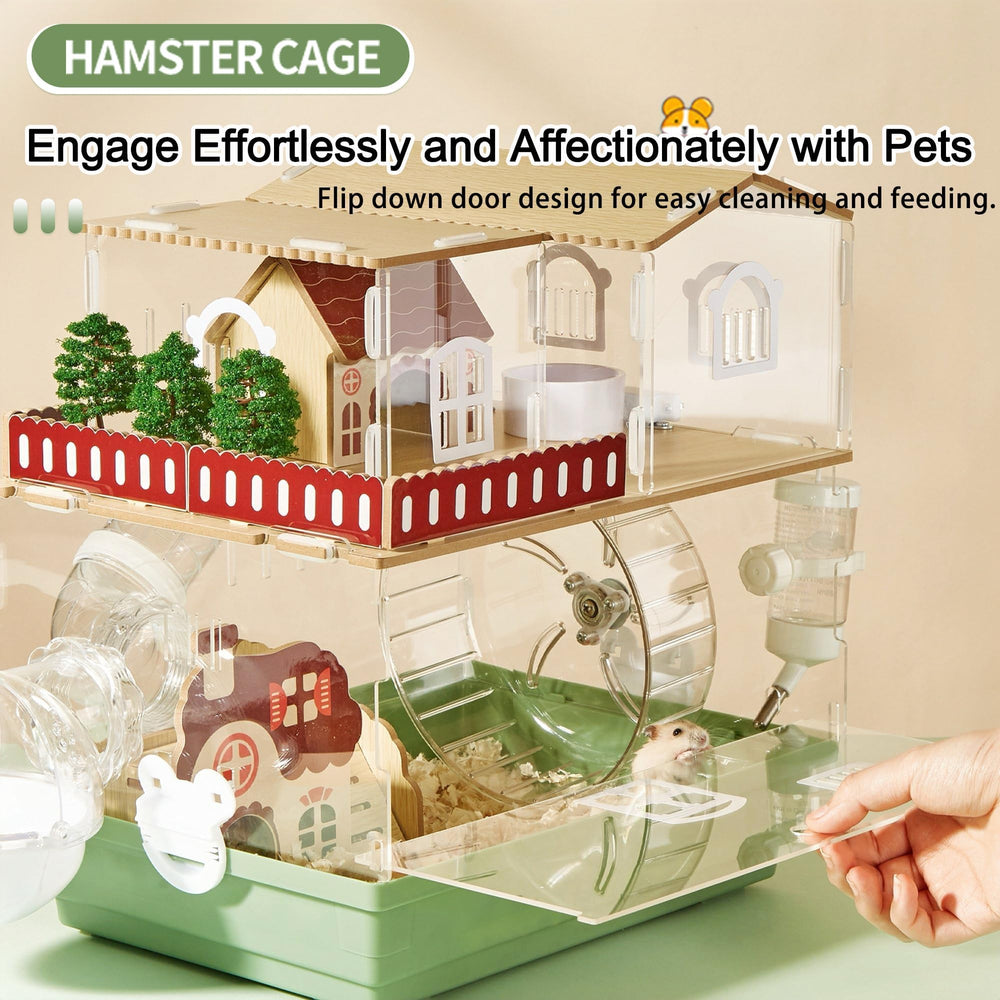 ECOCEN wooden garden houses add natural hideaways for pets.