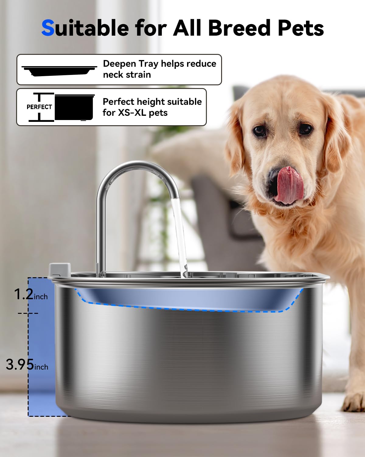ECOCONUT four-layer filtration system delivers clean water for pets.