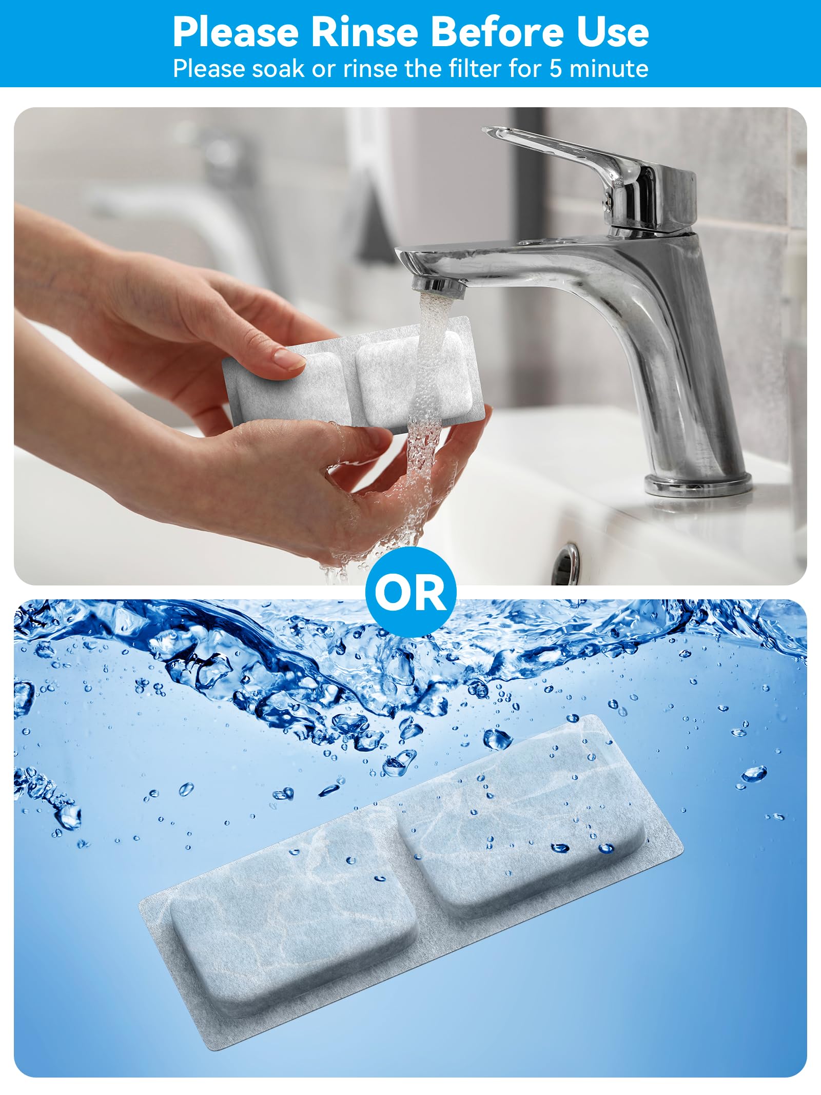 ECOCONUT multi-stage filtration system reduces impurities to keep water tasting fresh