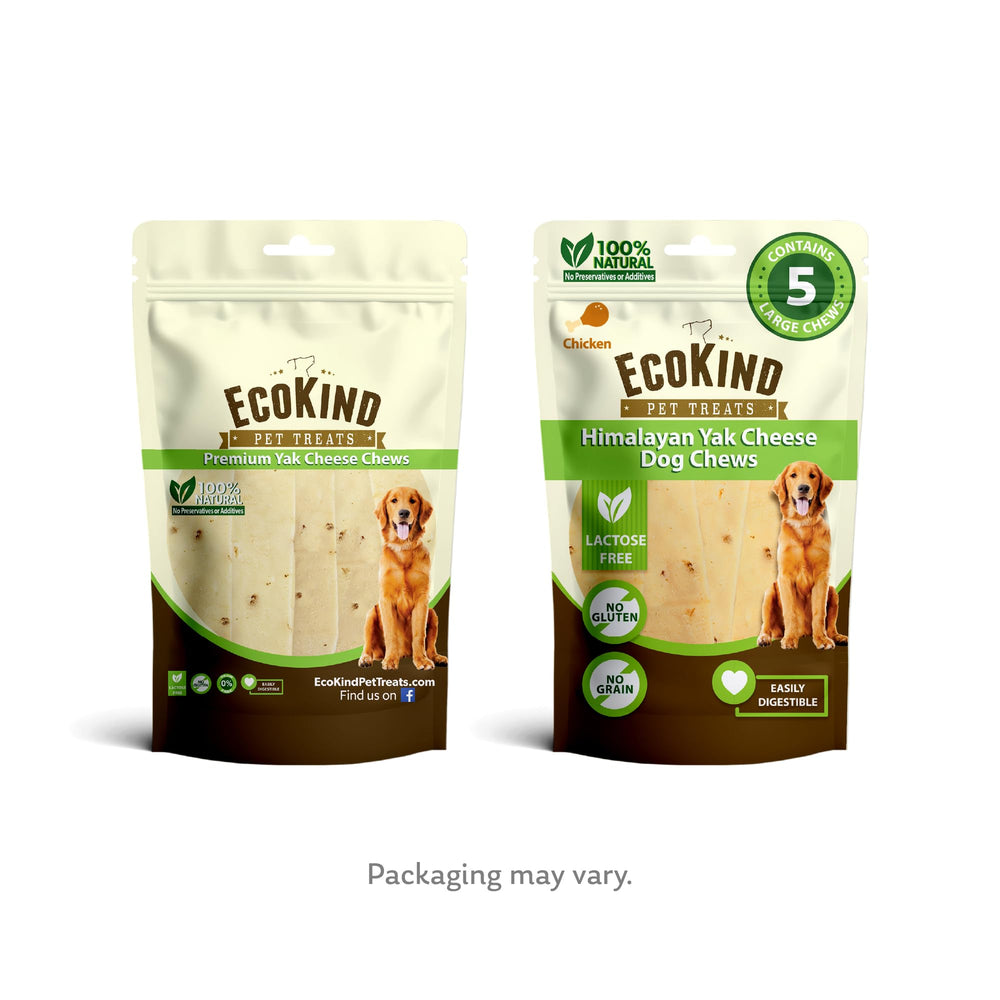 EcoKind yak chews digestible milk-based treat suitable for sensitive stomachs