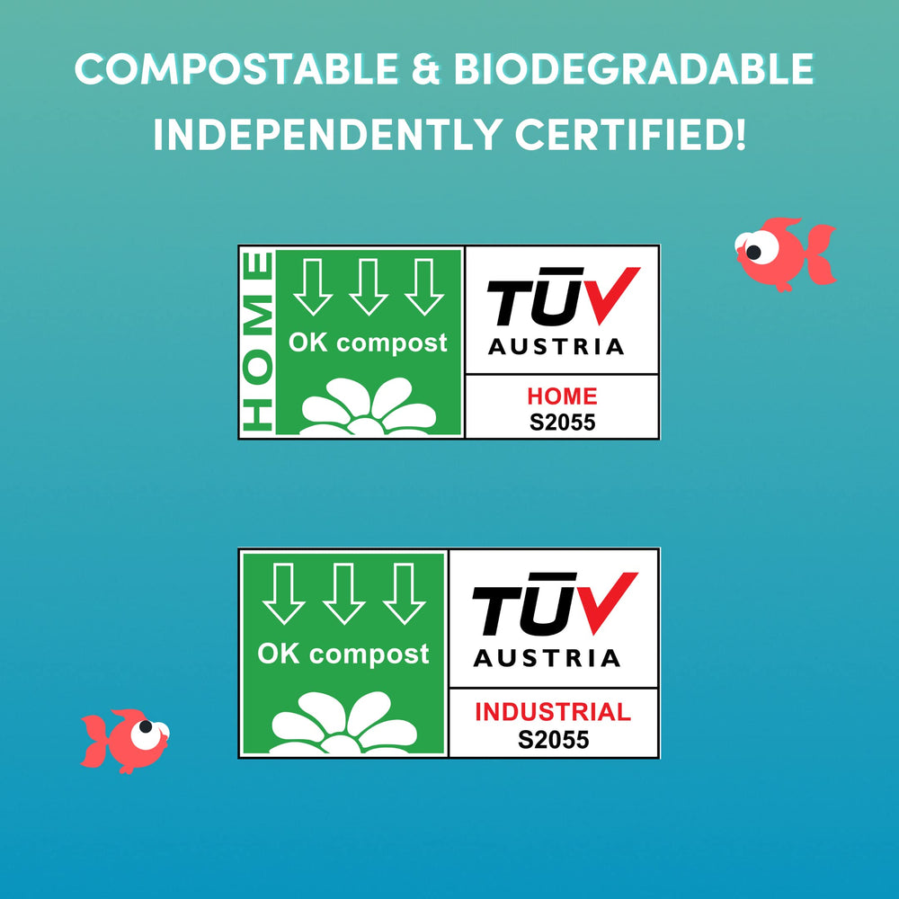 EcoLeo compostable bags meet ASTM D6400 standards in USA.