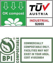 EcoLeo NeoGreen film bags provide plastic-free, compostable waste options.