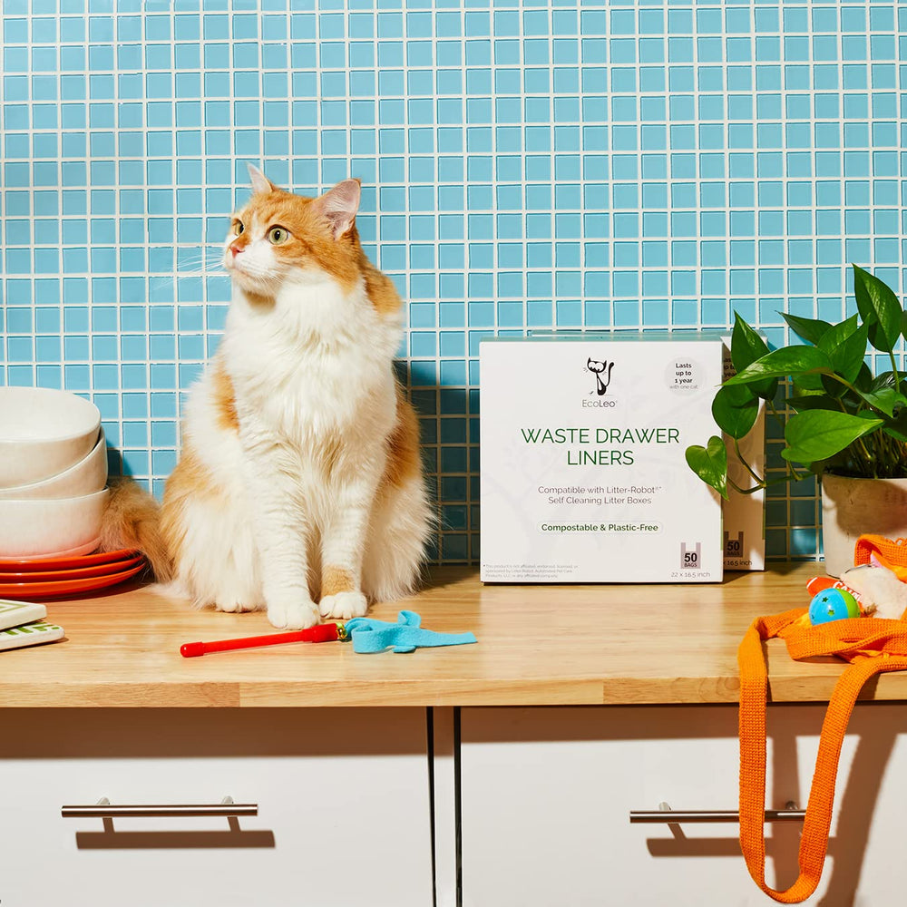 EcoLeo plastic-free, BPA-free bags meet compost standards.