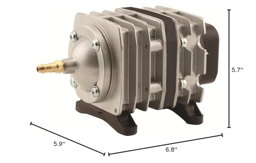 EcoPlus ECOair 1 chrome manifold with six valves enabling multi-tank aeration.