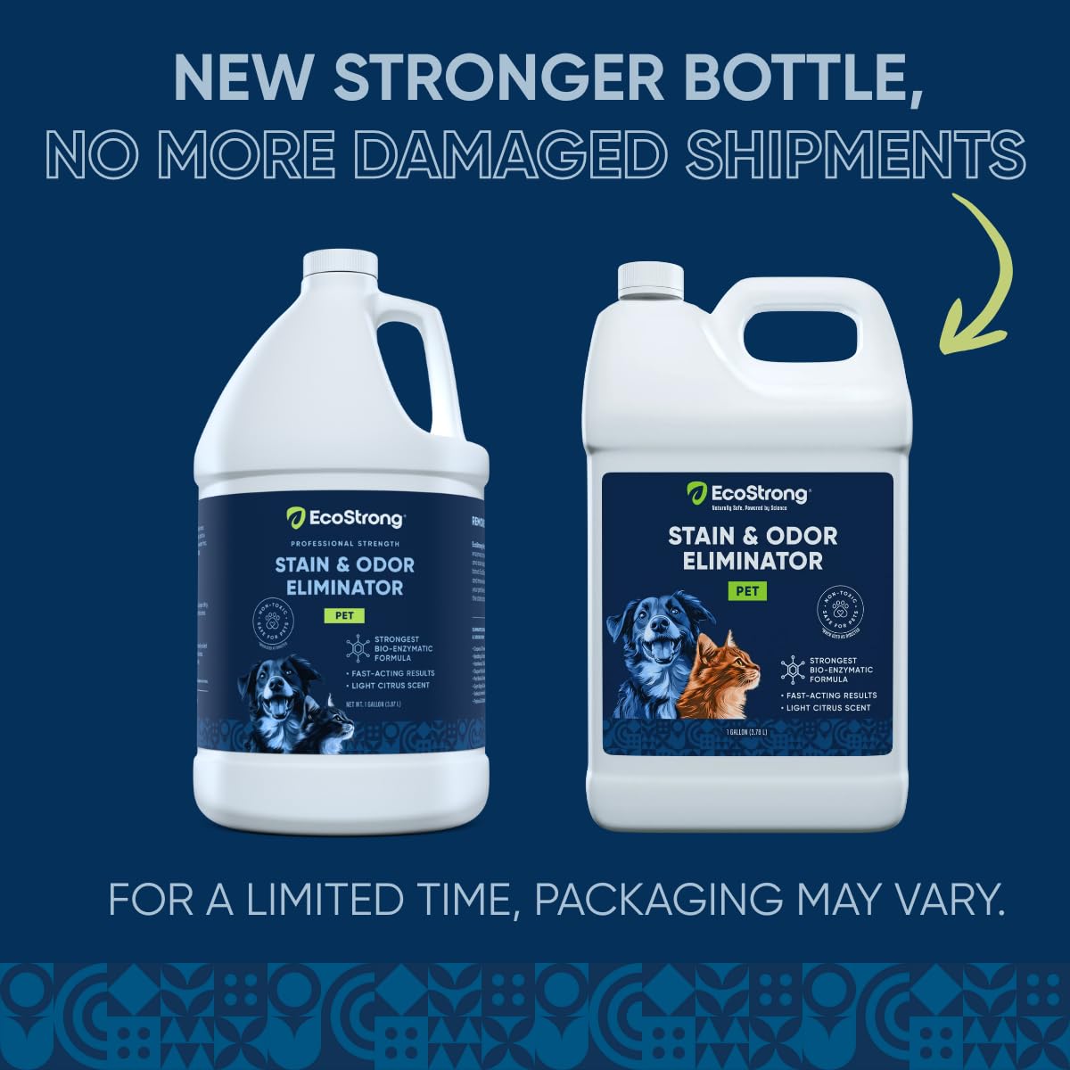 Eco Strong enzymatic cleaner dog urine carpet shows stain removal and odor reduction