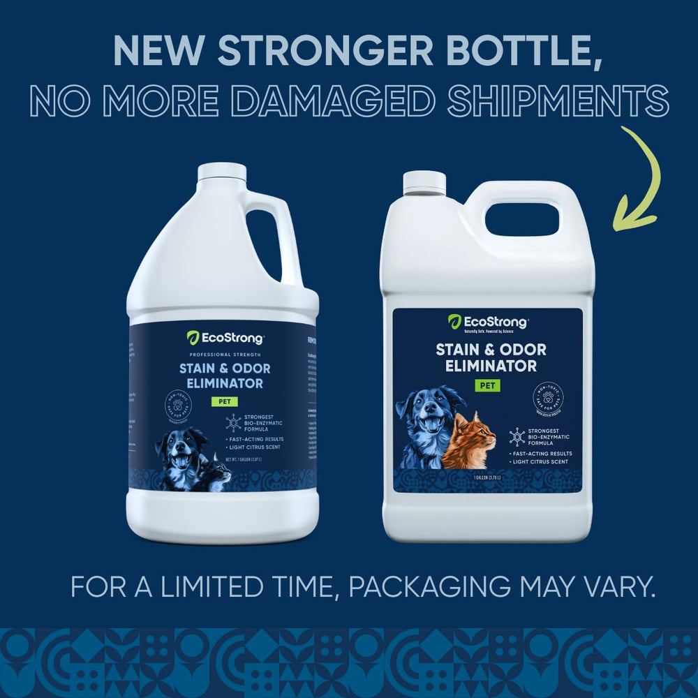 Eco Strong enzymatic cleaner dog urine carpet shows stain removal and odor reduction