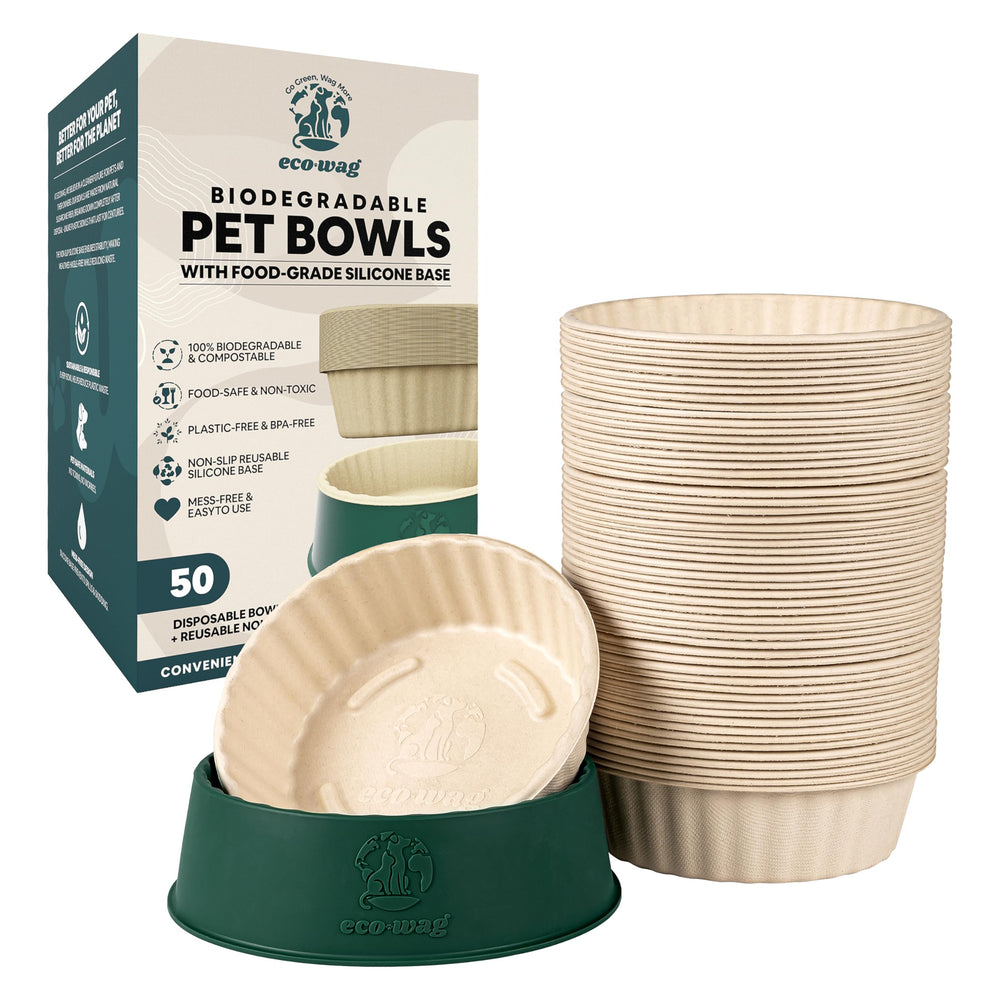 EcoWag eco-feeding-system base provides stable, non-slip support for spill-free mealtimes