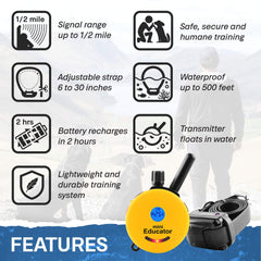 Educator ET-300 remote with LED night light for better dusk visibility.