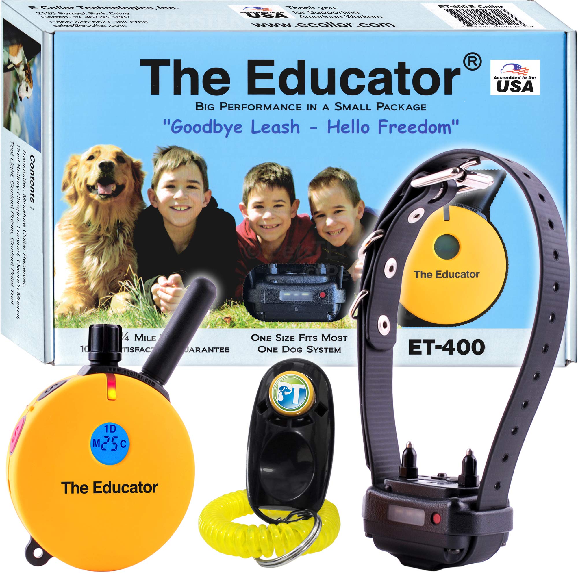Educator ET-400 remote transmitter enabling precise control during training sessions
