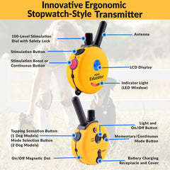 Educator Mini ET-300 waterproof collar demonstrates outdoor training readiness.