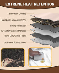 Eekkii heated cat house leaf interior with heating pad delivering cozy warmth