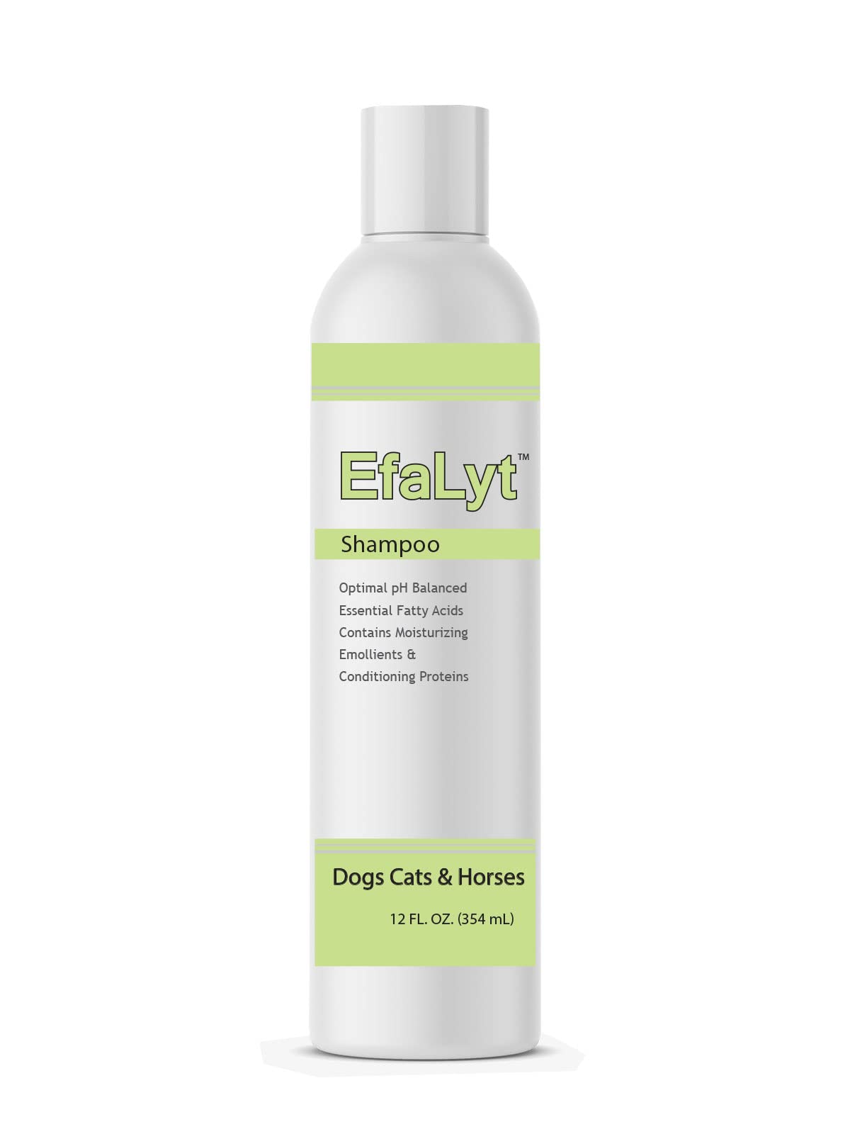 EfaLyt Pet Shampoo 12oz bottle for gentle cleansing of coats