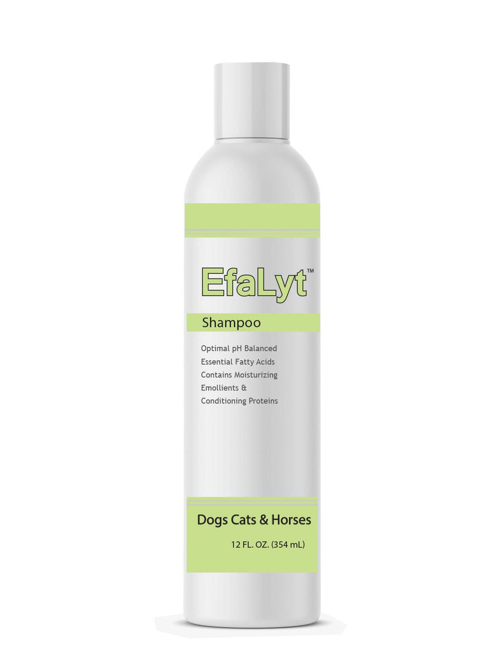 EfaLyt Pet Shampoo 12oz bottle for gentle cleansing of coats