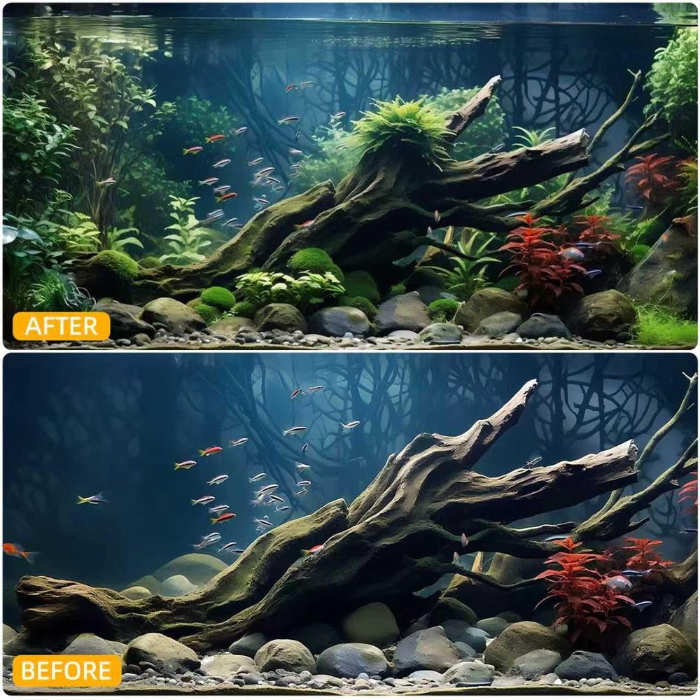 EFFIELER driftwood unique piece adds a one-of-a-kind focal point to any habitat