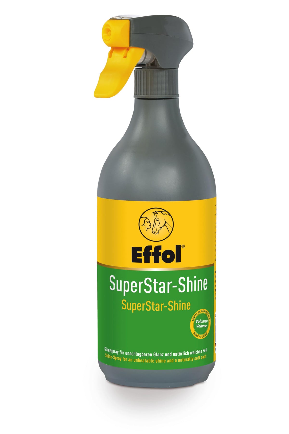Effol Superstar Shine bottle pour enables easy grooming and brilliant shine
