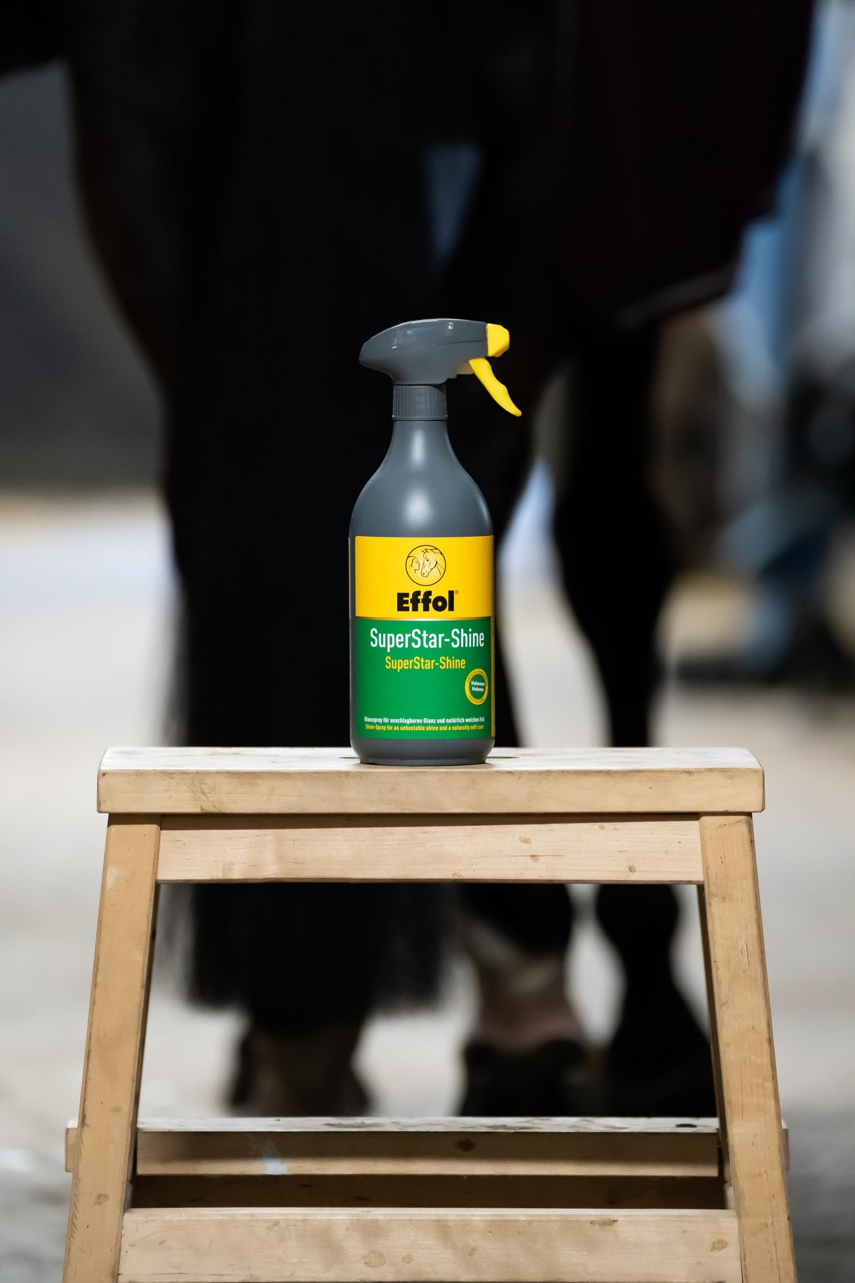 Effol Superstar Shine grooming scene demonstrating easier grooming and healthier-looking hair