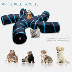 EGETOTA cat tunnel 5-way design for flexible hiding routes.