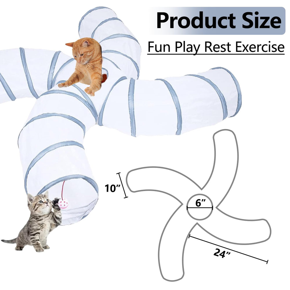 EGETOTA Cat Tunnel S4 uses soft polyester and durable nylon for everyday use.